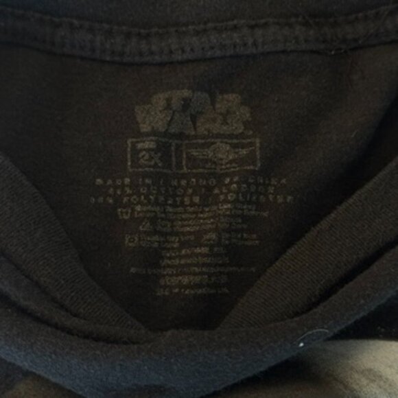 Star Wars Darth Vader Graphic Layered Long Sleeve T-Shirt – Black & Gray - Picture 6 of 6